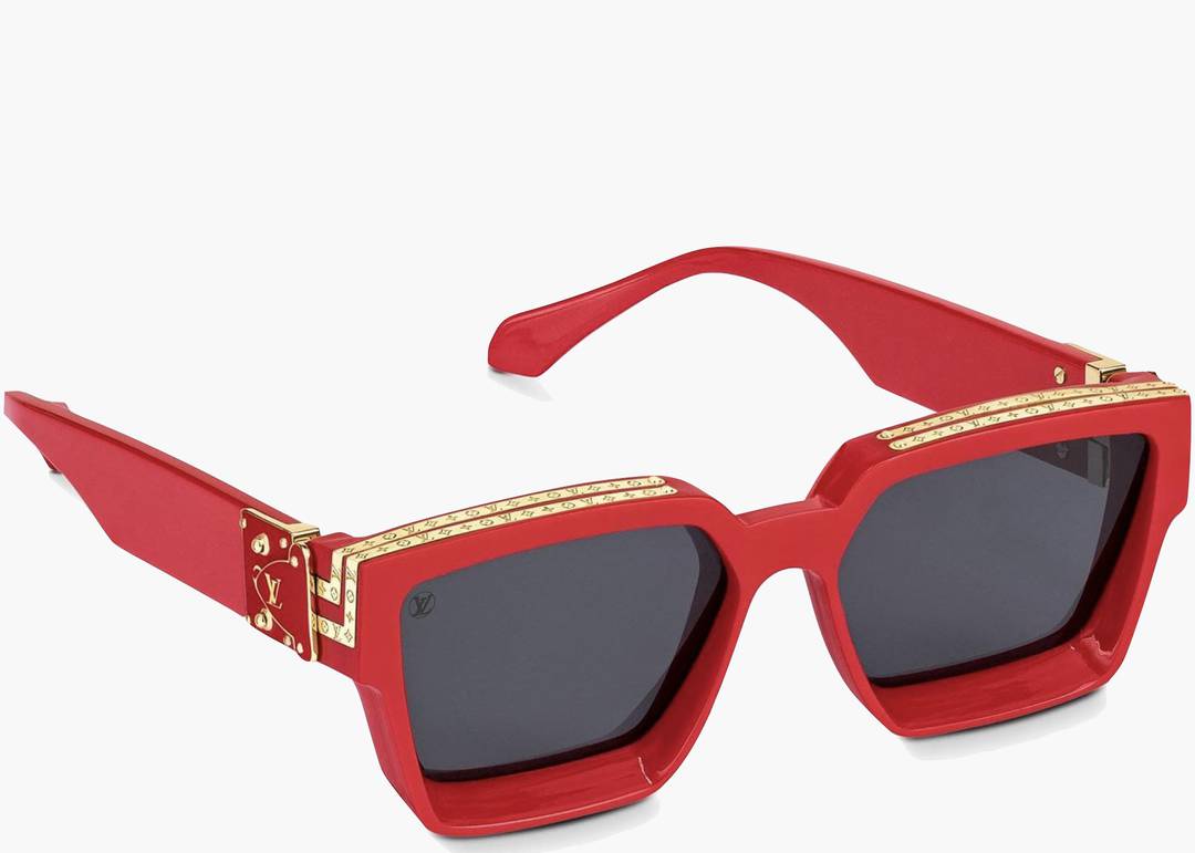 Louis Vuitton Red Acetate Frame Evidence Millionaire Sunglasses Z0286W -  Yoogi's Closet