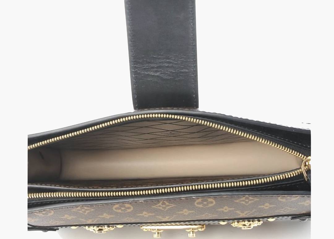 Louis Vuitton Clutch Trunk Monogram Reverse Brown/Black in Coated  Canvas/Calfskin with Brass