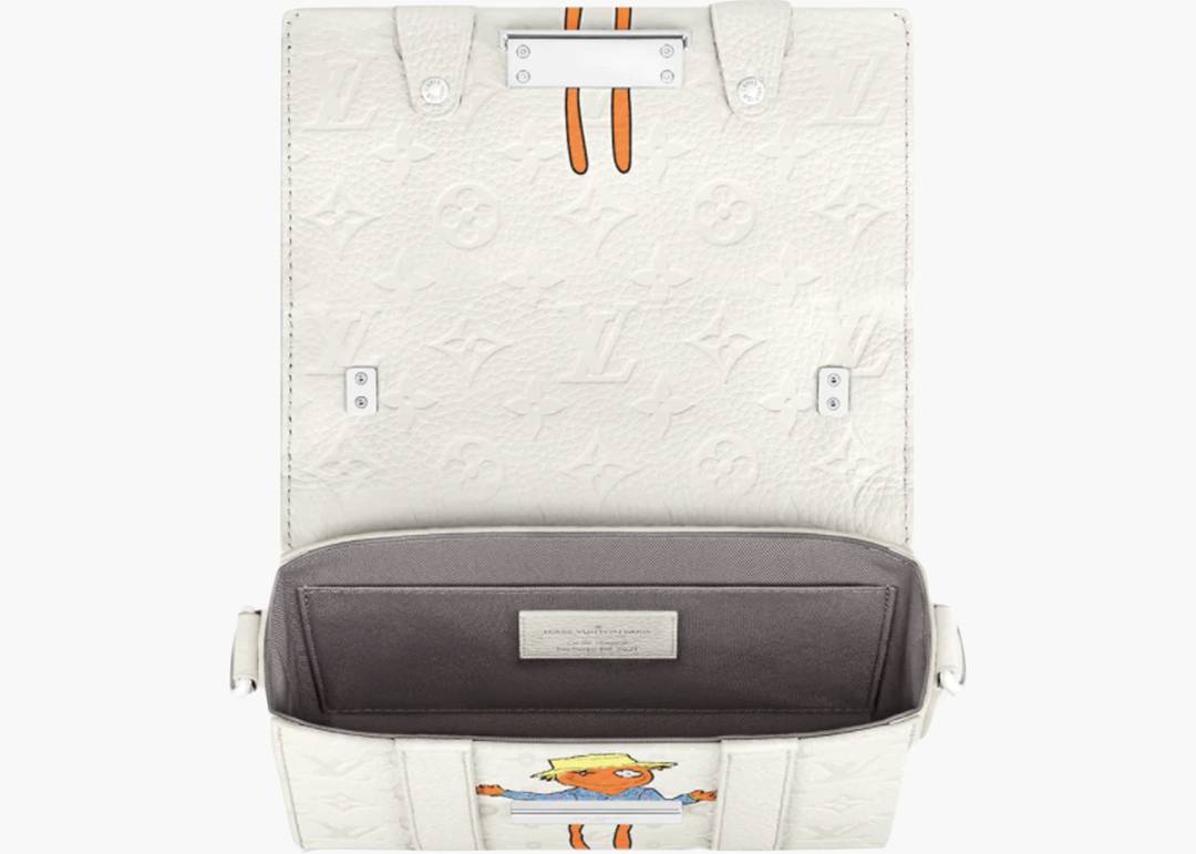 Louis Vuitton Flap Soft Trunk Messenger in Taurillon Leather with White-tone