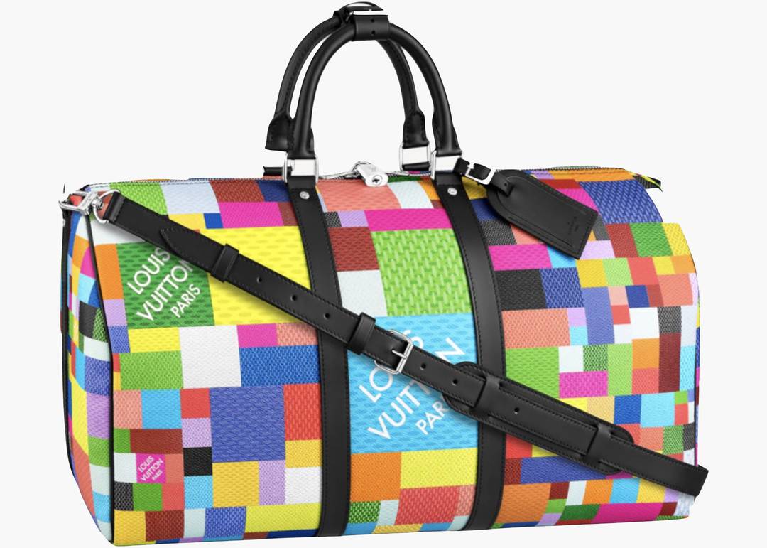 Louis Vuitton Keepall Bandouliere 50 Pastel Multicolor in Canvas with  Silver-tone - US