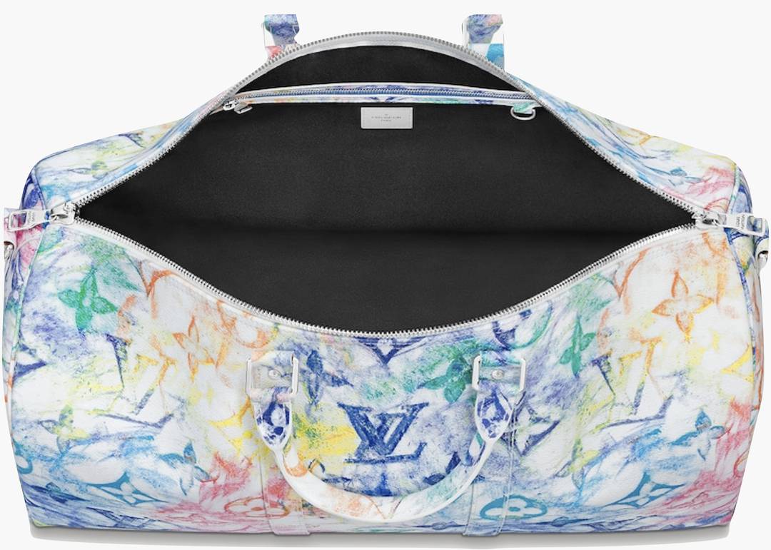 Louis Vuitton Keepall Bandouliere 50 Pastel Multicolor in Canvas with  Silver-tone - US