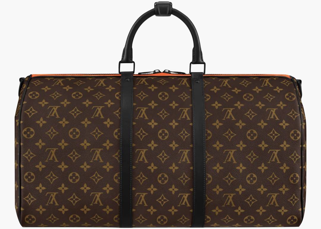 Louis Vuitton Keepall Bandouliere Black-tone 50 Brown in Coated