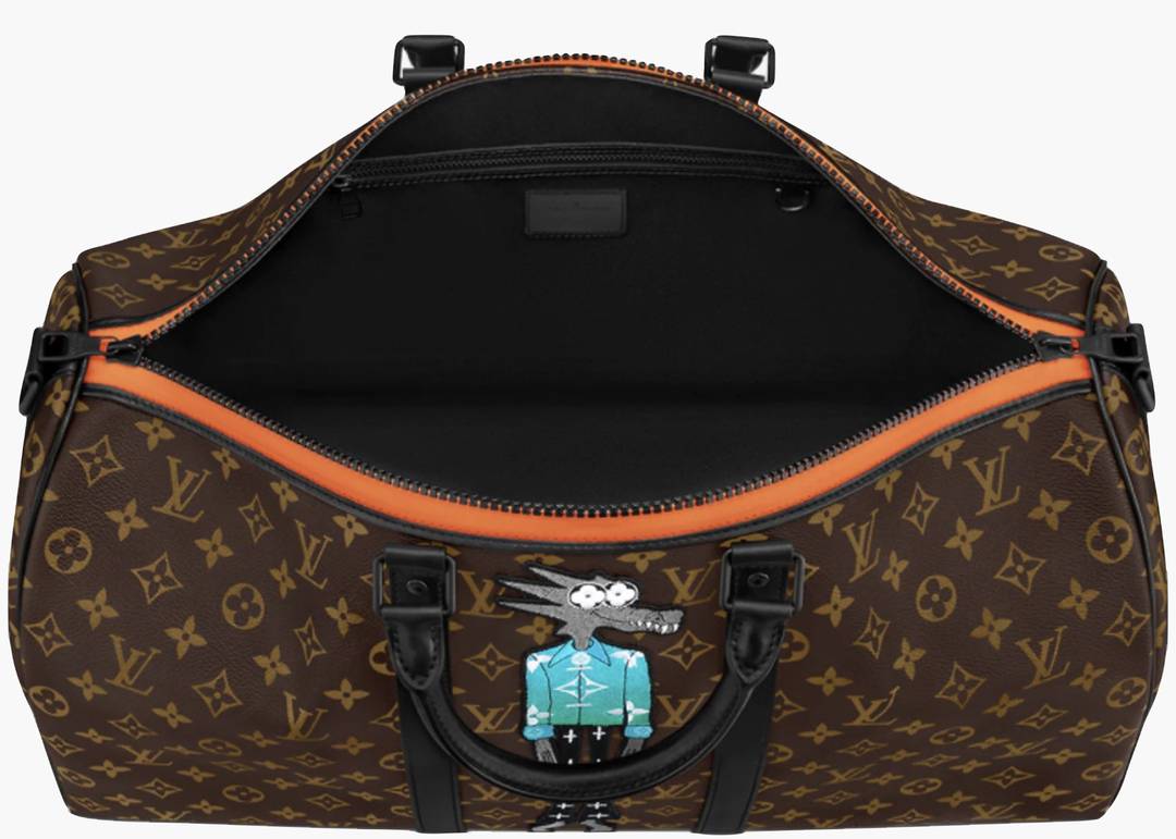 Louis Vuitton Keepall Bandouliere Black-tone 50 Brown in Coated