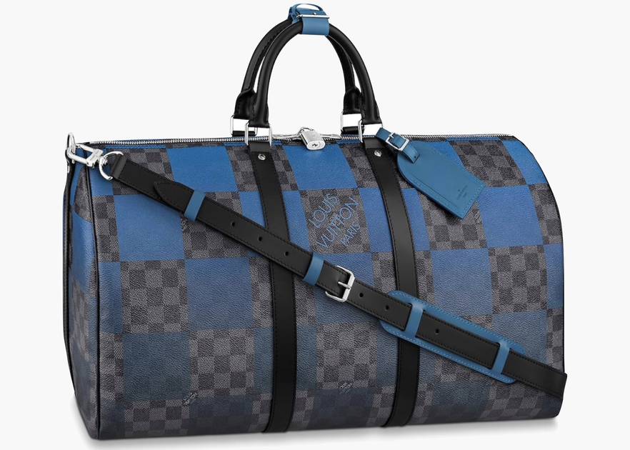 Louis Vuitton Blue And Grey Damier Graphite Giant Coated Canvas