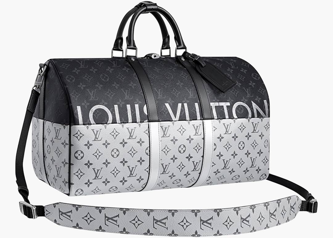 Louis Vuitton Keepall Bandouliere 45 Sunrise Monogram Eclipse  Black/Grey/Multi in Coated Canvas with Silver-tone - US