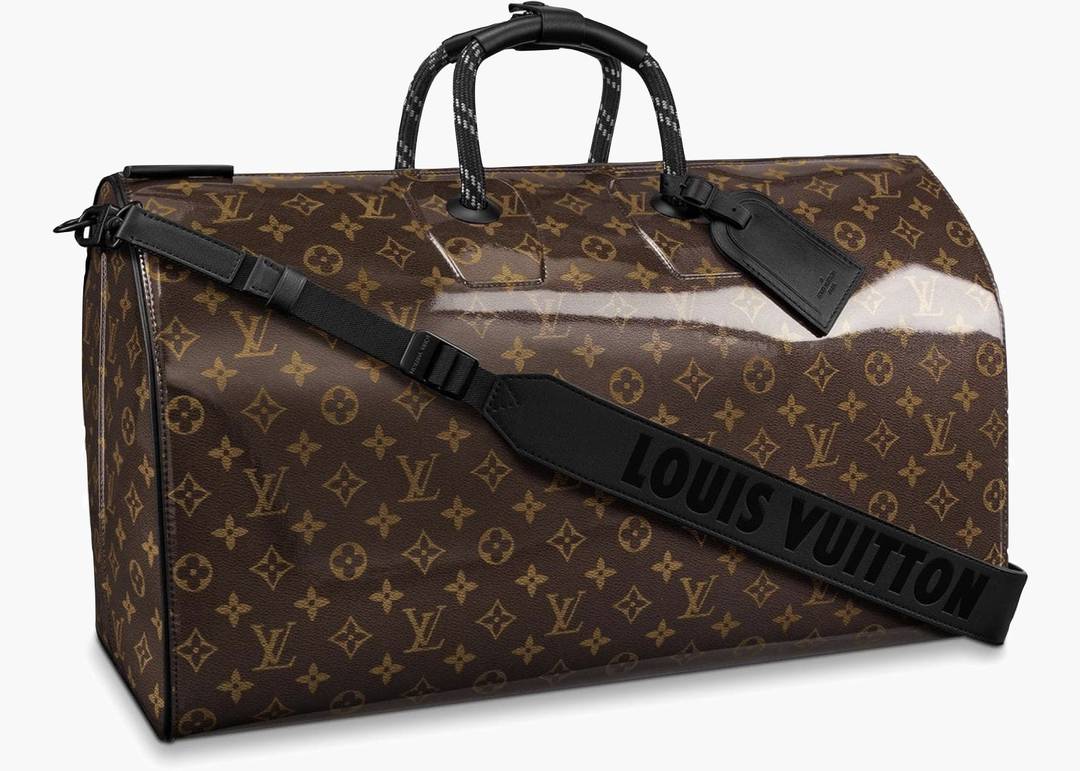 Louis Vuitton Keepall Bandouliere Monogram Glaze 50 Brown in Glaze  Canvas/Leather