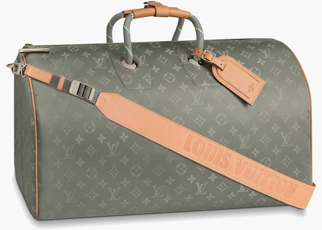 Louis Vuitton Keepall Bandouliere 35 Metallic Nebula coated canvas