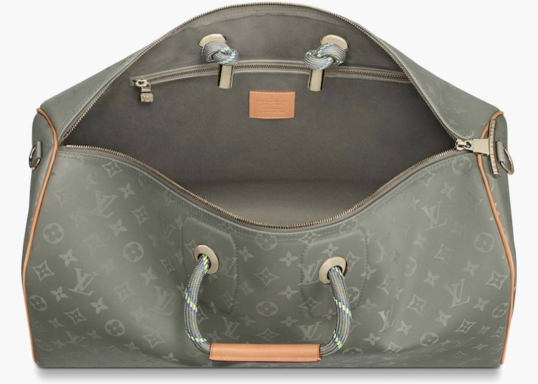 Louis Vuitton Keepall Bandouliere Monogram Titanium 50 Grey in Canvas with  Titanium-tone - US