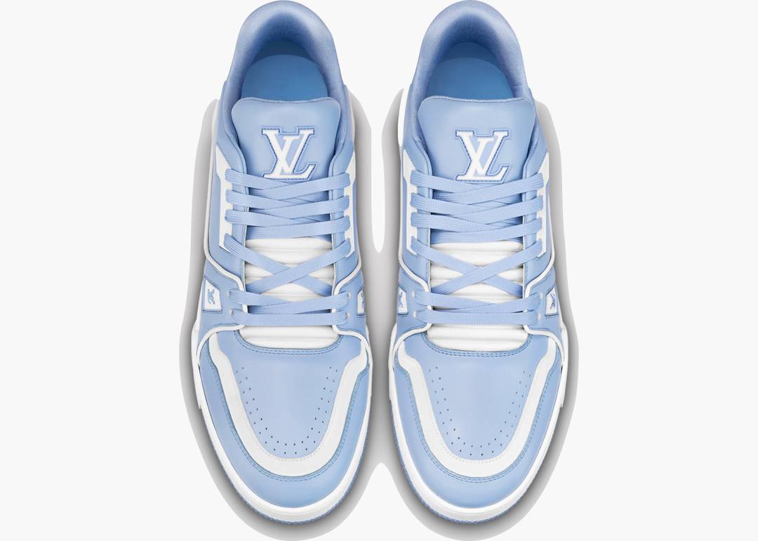 Louis Vuitton, Shoes, White And Blue Louis Vuitton 54 Trainerssneakers