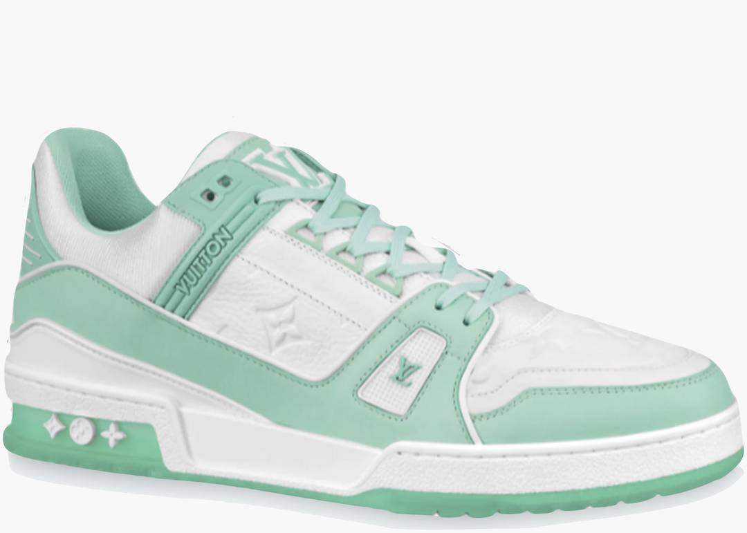 Louis Vuitton Trainer Colored-In Motif Green