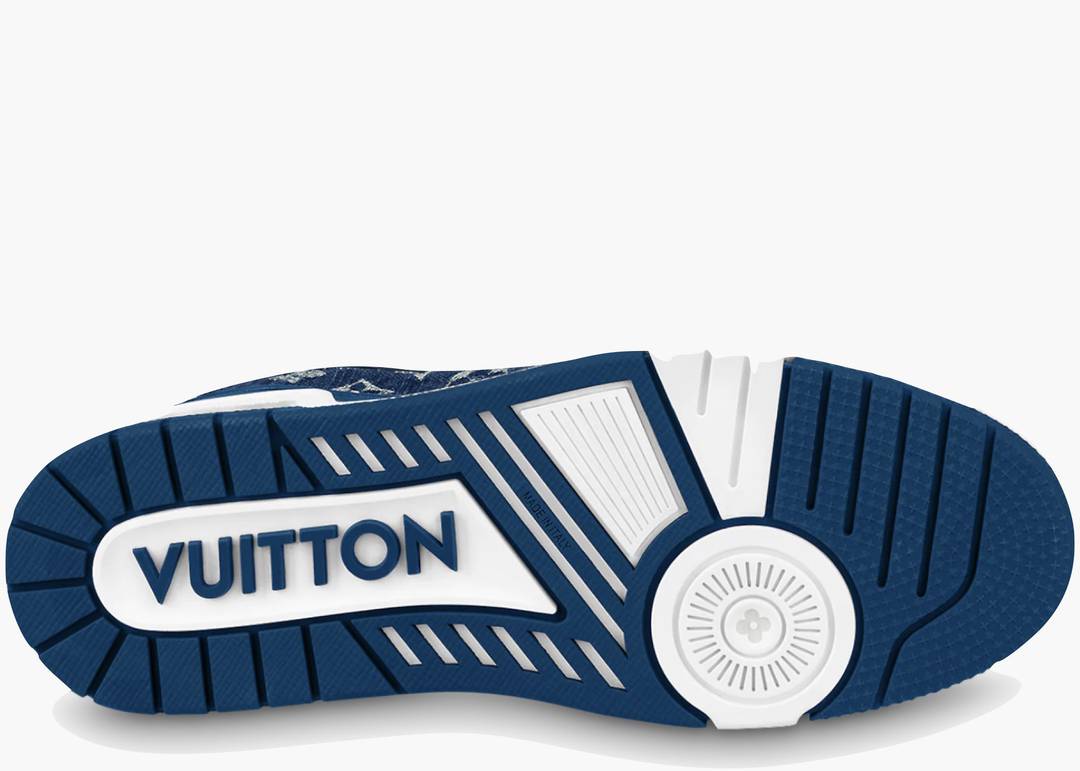 Louis Vuitton LV Trainer Monogram Denim White Blue