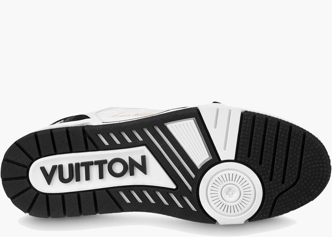 Louis Vuitton LV Trainer Velcro Strap Monogram Denim Black White