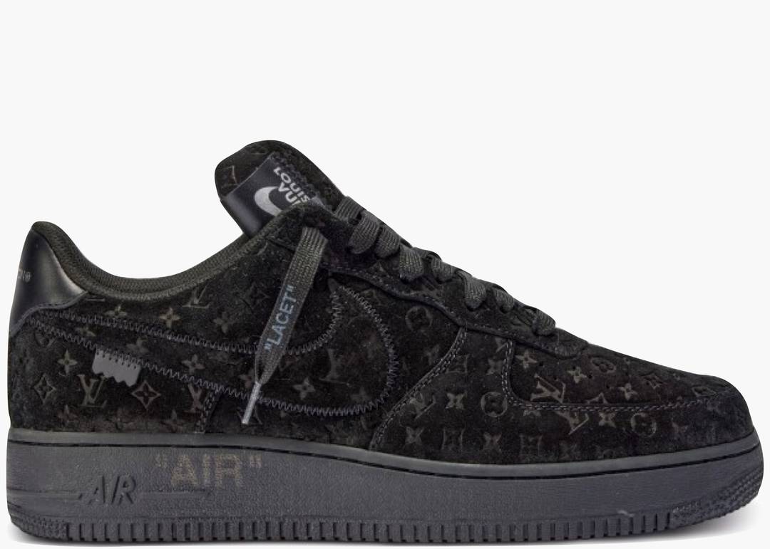 Louis Vuitton Nike Air Force 1 Low By Virgil Abloh Black Anthracite — Kick  Game