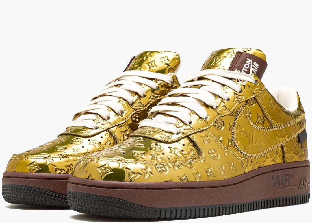 Nike x Louis Vuitton Air force 1 by Virgil Abloh Met Gold / Met