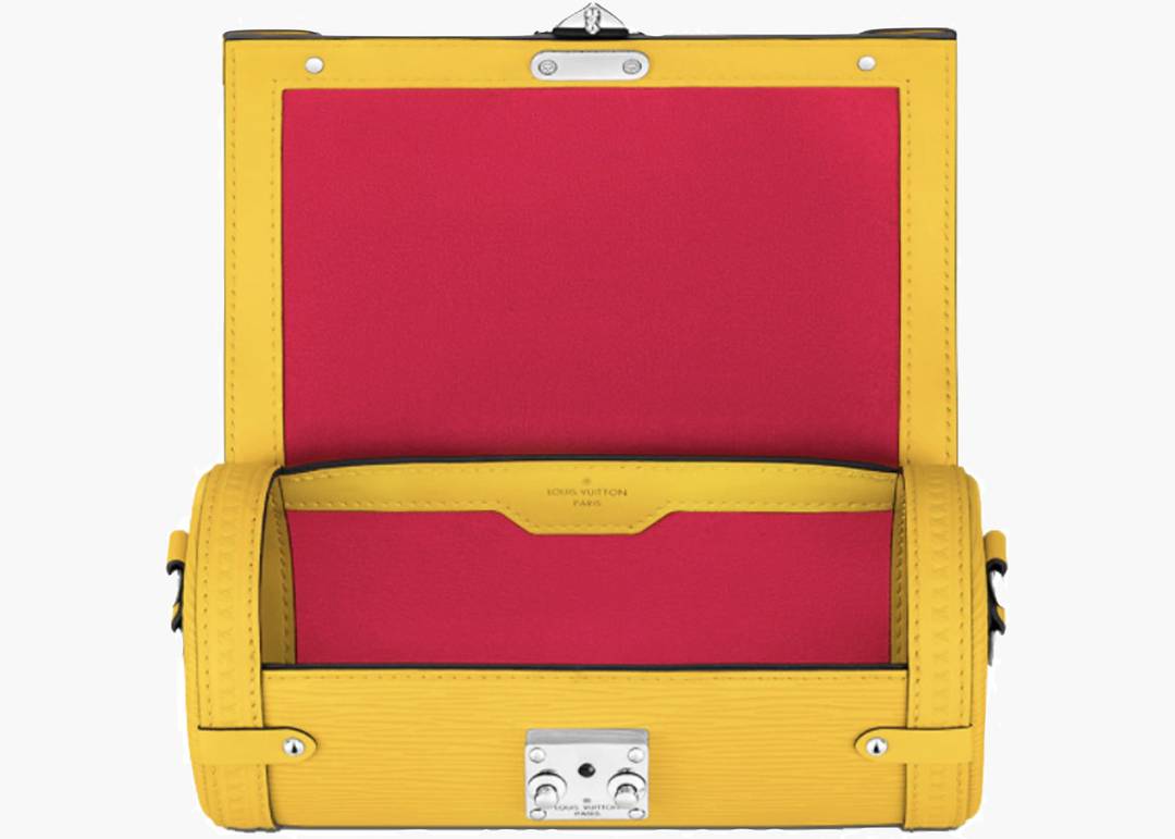 Louis Vuitton - Authenticated Papillon Trunk Handbag - Leather Yellow Plain for Women, Very Good Condition