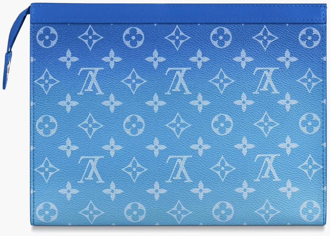 Louis Vuitton Pochette A4 Clouds Monogram Blue in Coated Canvas with  Silver-toneLouis Vuitton Pochette A4 Clouds Monogram Blue in Coated Canvas  with Silver-tone - OFour