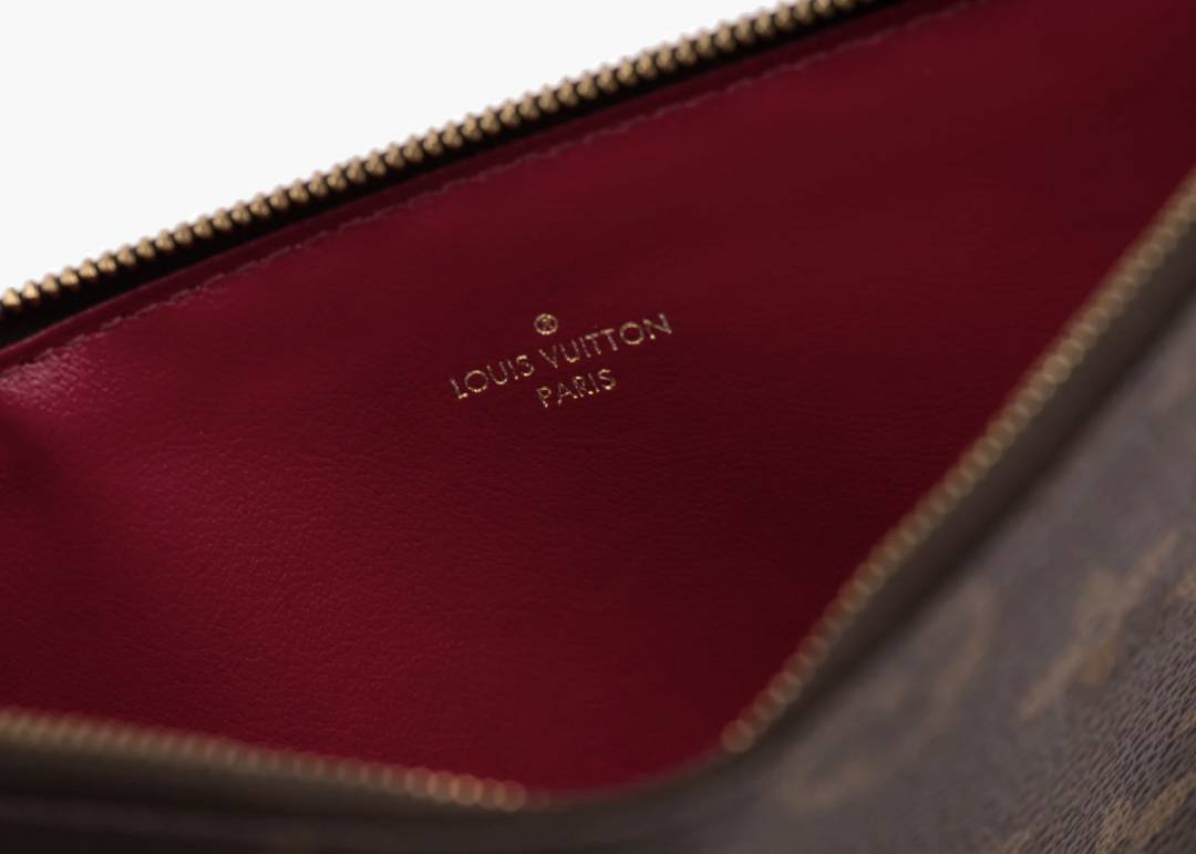 Monogram pochette felicie – burgundy – NATURALLYSTALLION