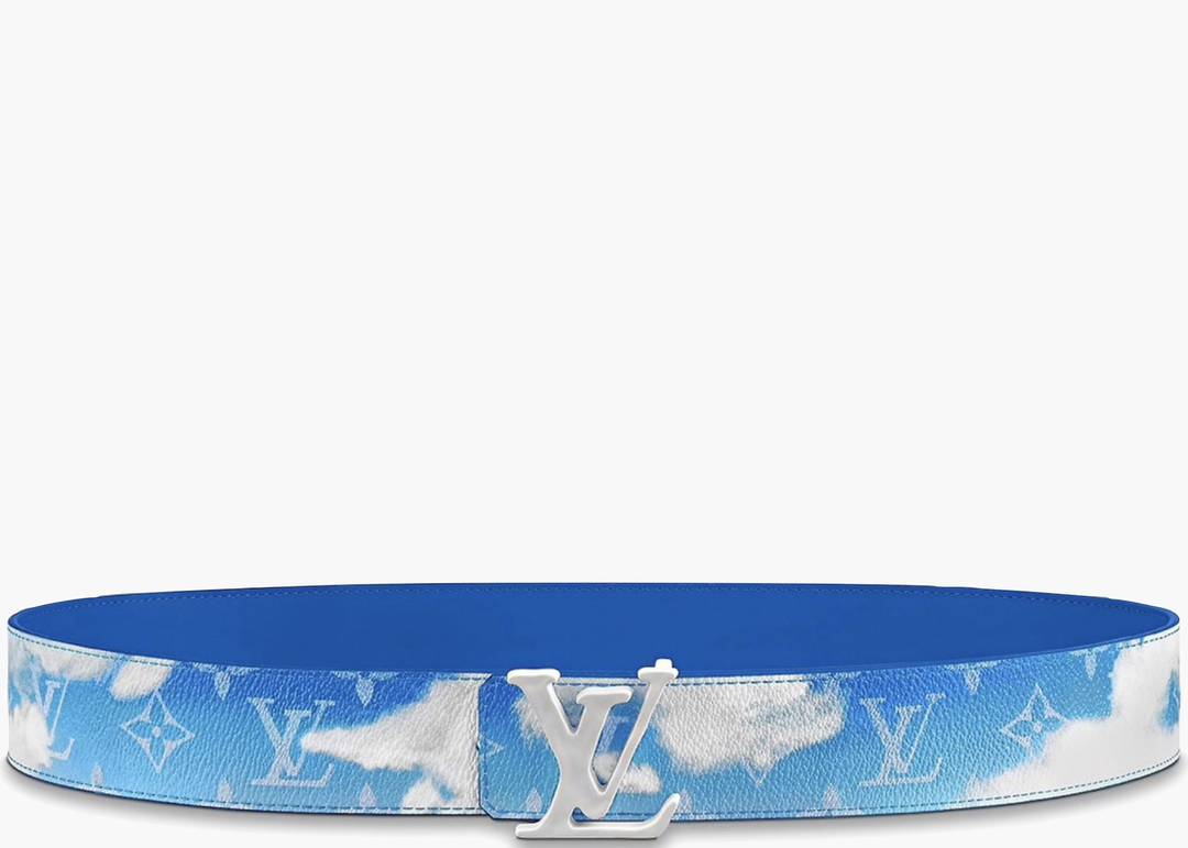 Cloth belt Louis Vuitton Blue size L International in Cloth - 35163280