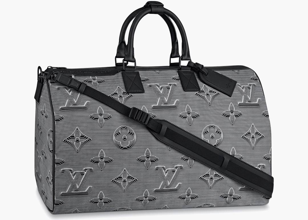 3D model Louis Vuitton Bag Keepall Bandouliere 45 Monogram Empreinte VR /  AR / low-poly