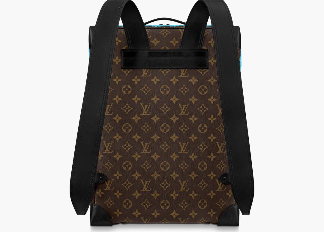 LOUIS VUITTON Monogram Tuffetage Soft Trunk Backpack PM Turquoise