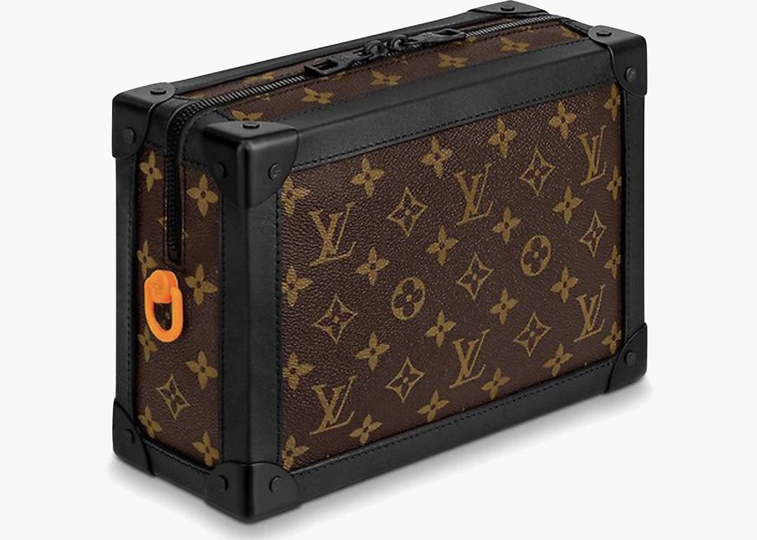 Cozy brown Wellsoft fabric with LV inspired Monogram print