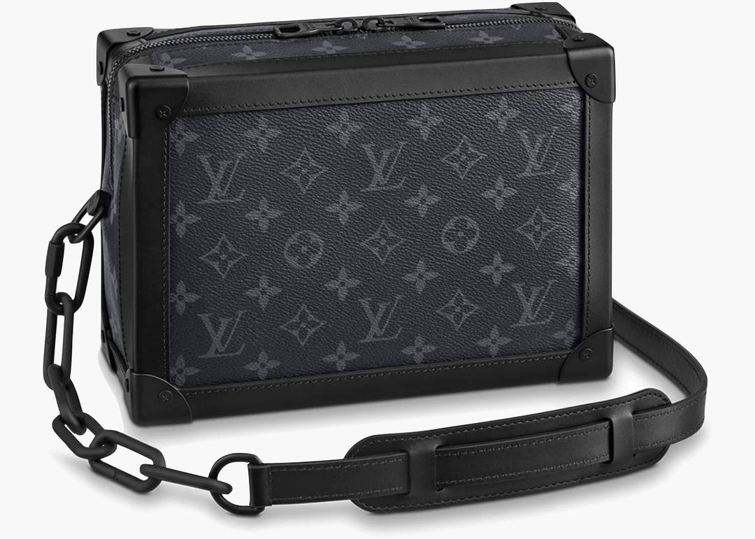 Louis Vuitton Soft Trunk Monogram Eclipse Black in Coated Canvas/Leather  with Matte Black