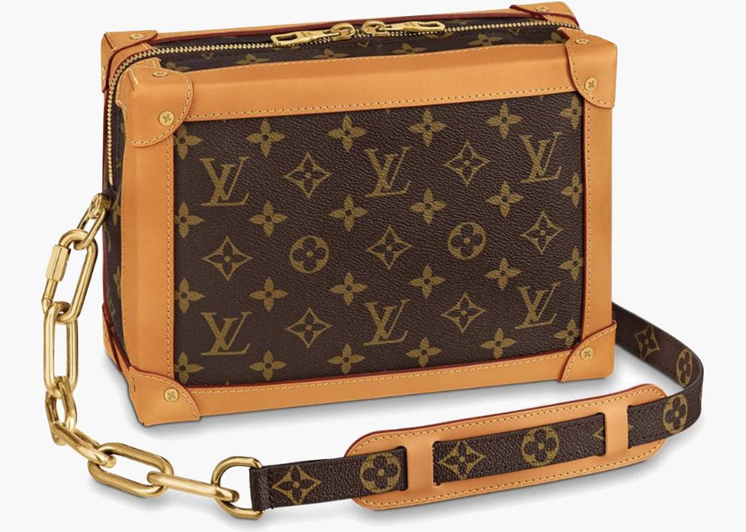 Louis Vuitton Soft Trunk Monogram Gold-tone Brown in Canvas/Leather with  Gold-tone