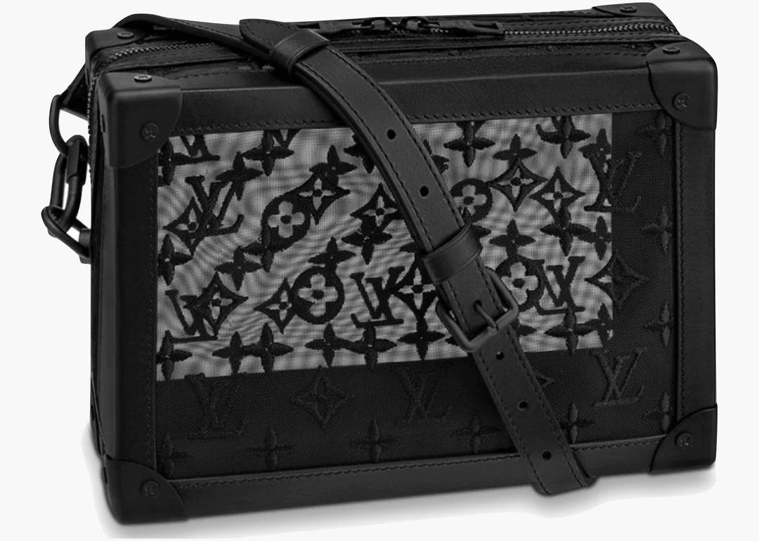 Louis Vuitton Soft Trunk Monogram Mesh Black in Mesh/Leather with Matte  Black