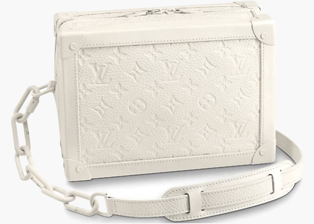 Louis Vuitton Soft Trunk Monogram Powder White in Taurillon