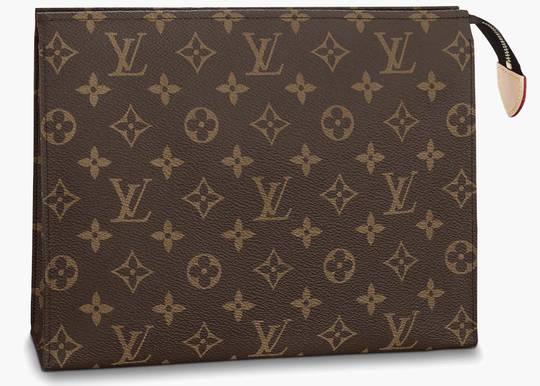 Louis Vuitton Brown Monogram Coated Canvas Toiletry Pouch 26 Gold