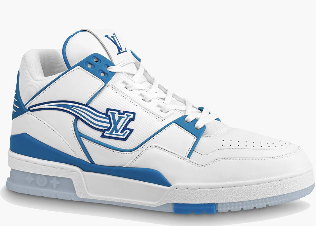 blue and white lv