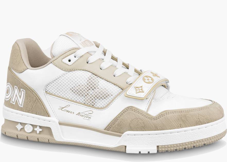 Louis Vuitton Trainer Beige White