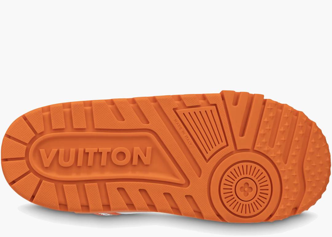 Louis Vuitton Trainer Sneaker Rubber Orange Virgil Abloh For Men