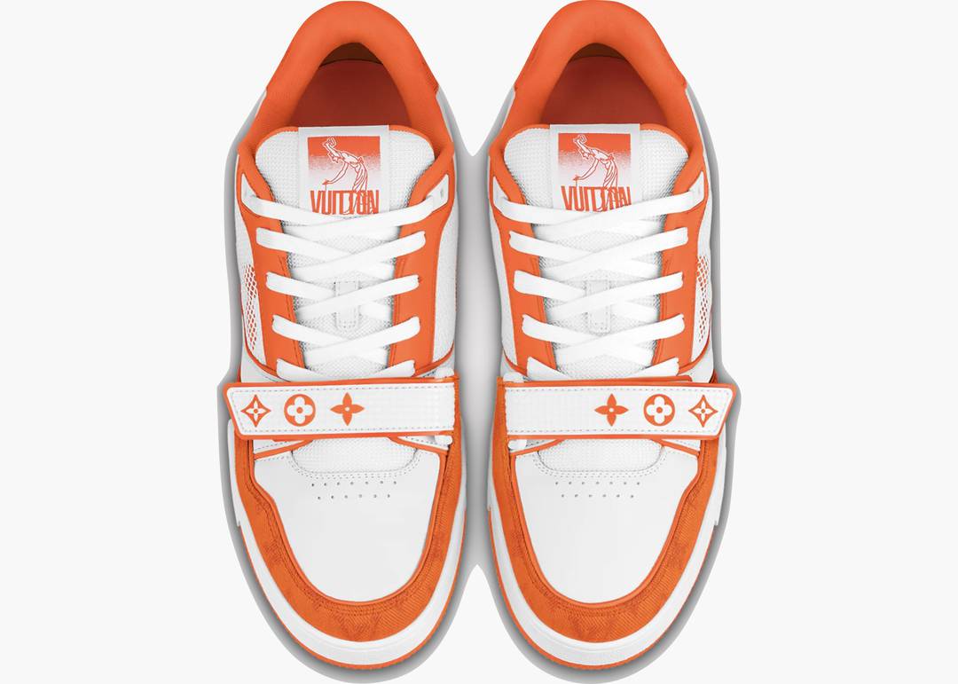 Louis Vuitton Trainer Low 'Orange Monogram Denim