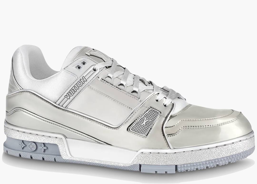 Louis Vuitton Trainer Silver White