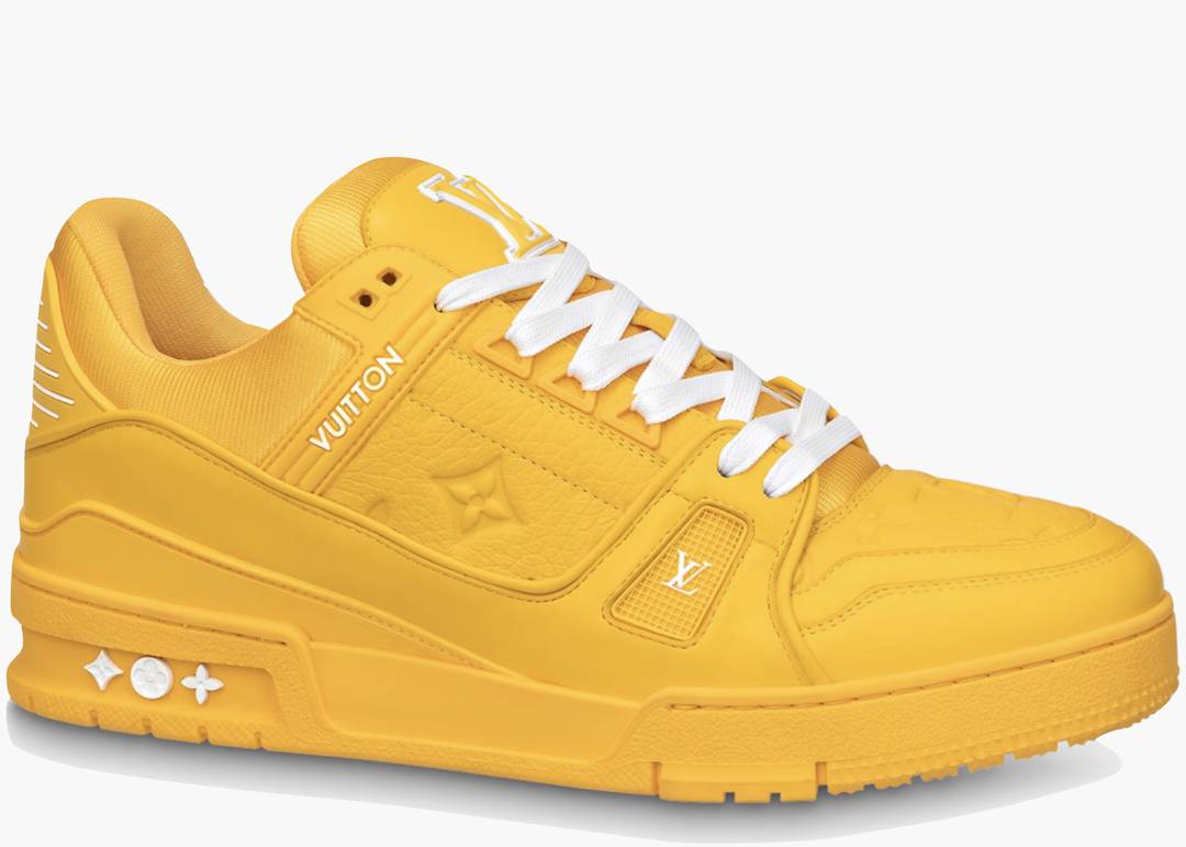 Louis Vuitton Trainer Yellow Embossed Monogram