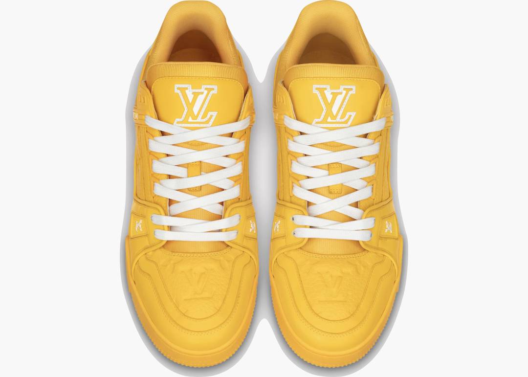 louis vuitton trainers yellow