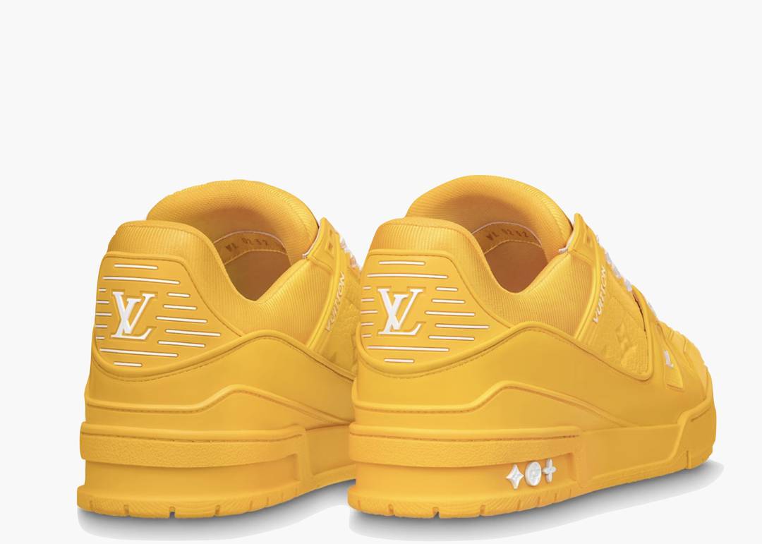 Louis Vuitton Trainer Yellow Embossed Monogram