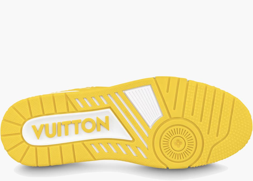 LV Trainers yellow monogram - The Shoe Box