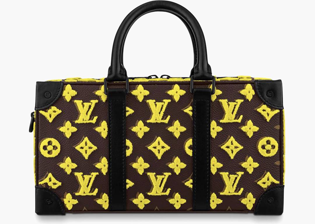 Louis Vuitton Vertical Soft Trunk Monogram Tuffetage Yellow in Coated  Canvas with Matte Black-tone - US