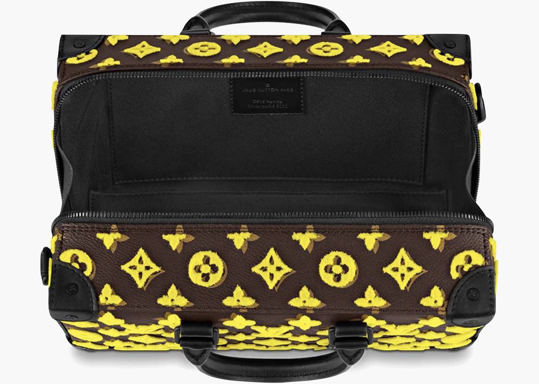 Louis Vuitton Vertical Soft Trunk Monogram Tuffetage Yellow in Coated  Canvas with Matte Black-tone - US