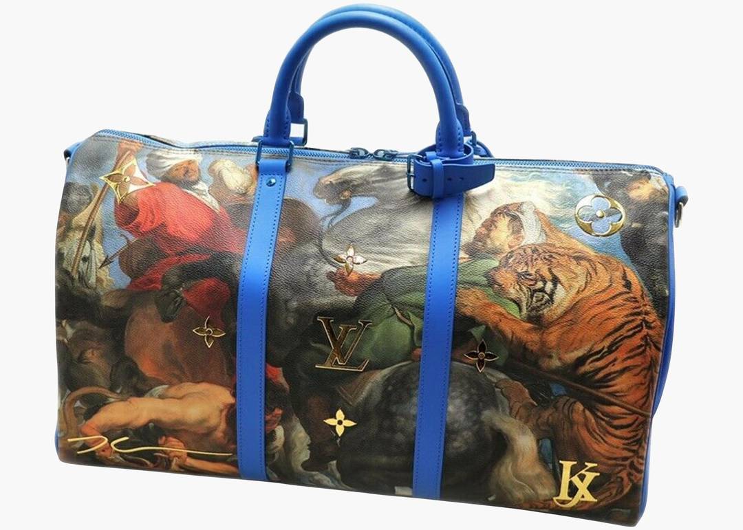 Used Multicolor Louis Vuitton x Jeff Koons Masters Collection Palm