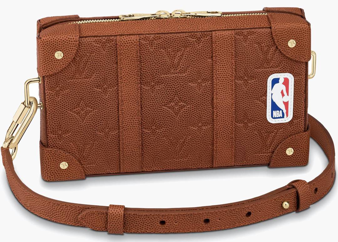 Louis Vuitton x NBA Soft Trunk Wallet Ball Grain Leather Brown in Leather  with Gold-tone