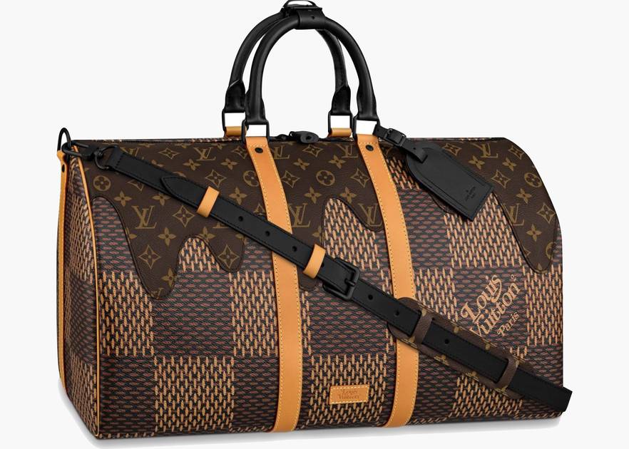 Louis Vuitton x Nigo Damier Ebene Canvas Keepall Bandouliere 50 Bag at  1stDibs