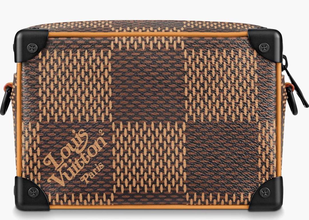 Louis Vuitton x Nigo e Sling Bag Damier Ebene Giant Brown in Coated  Canvas with Black-tone - US