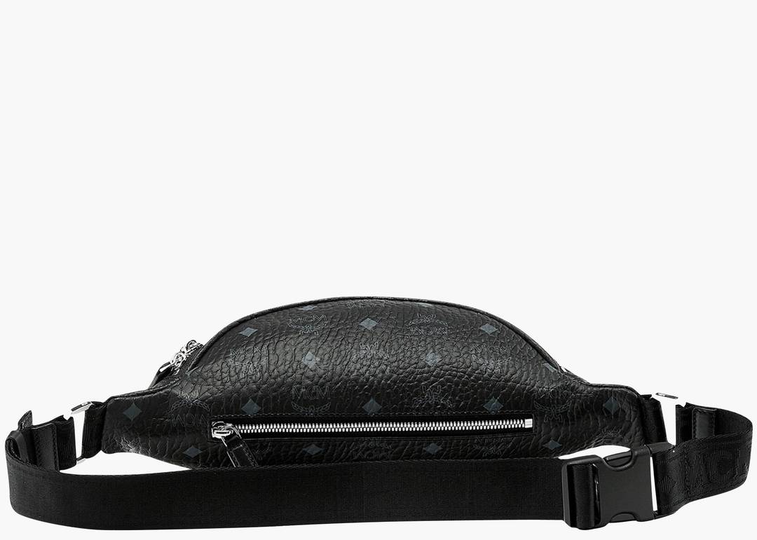 Mcm Small Fursten Belt Bag - Black