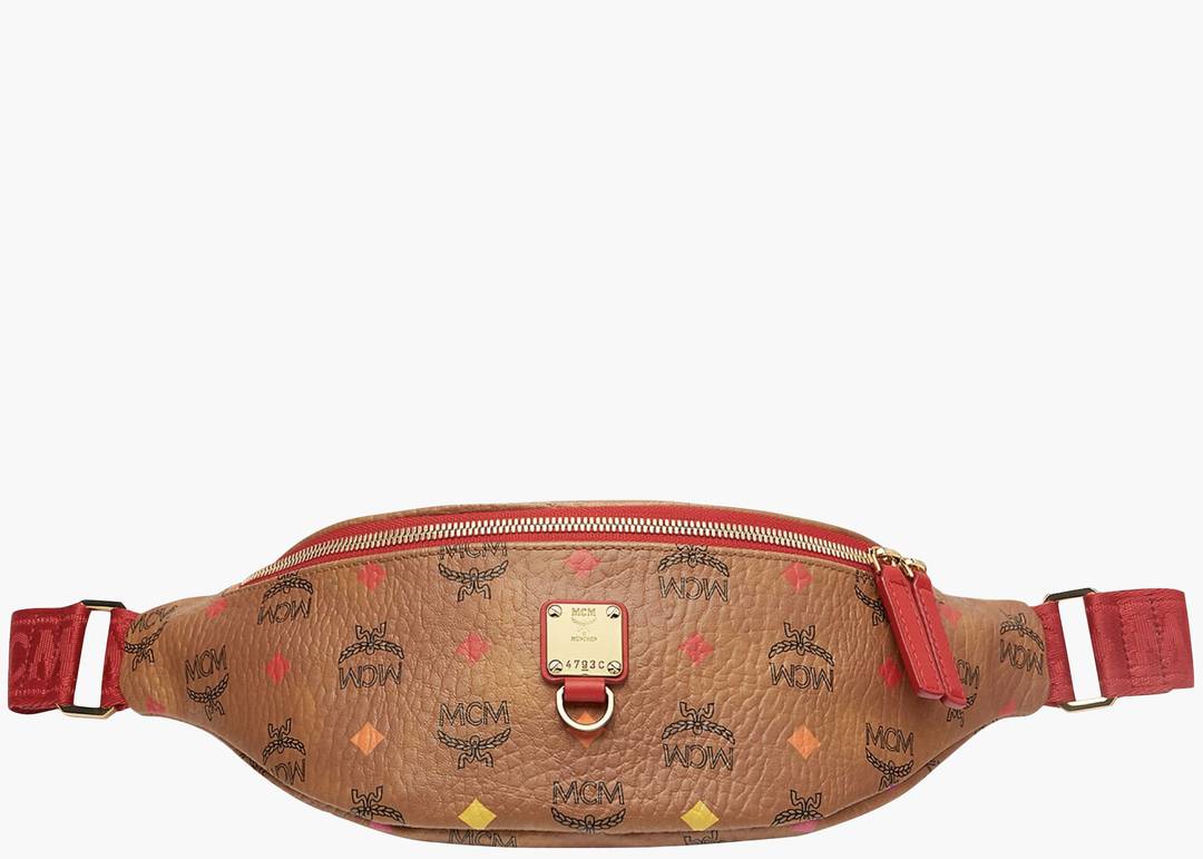 Mcm Stark Belt Bag Visetos Skyoptic Small Cognac