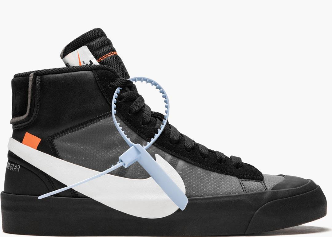 Off-White Nike Blazer Mid Grim Reaper Black White size 9.5