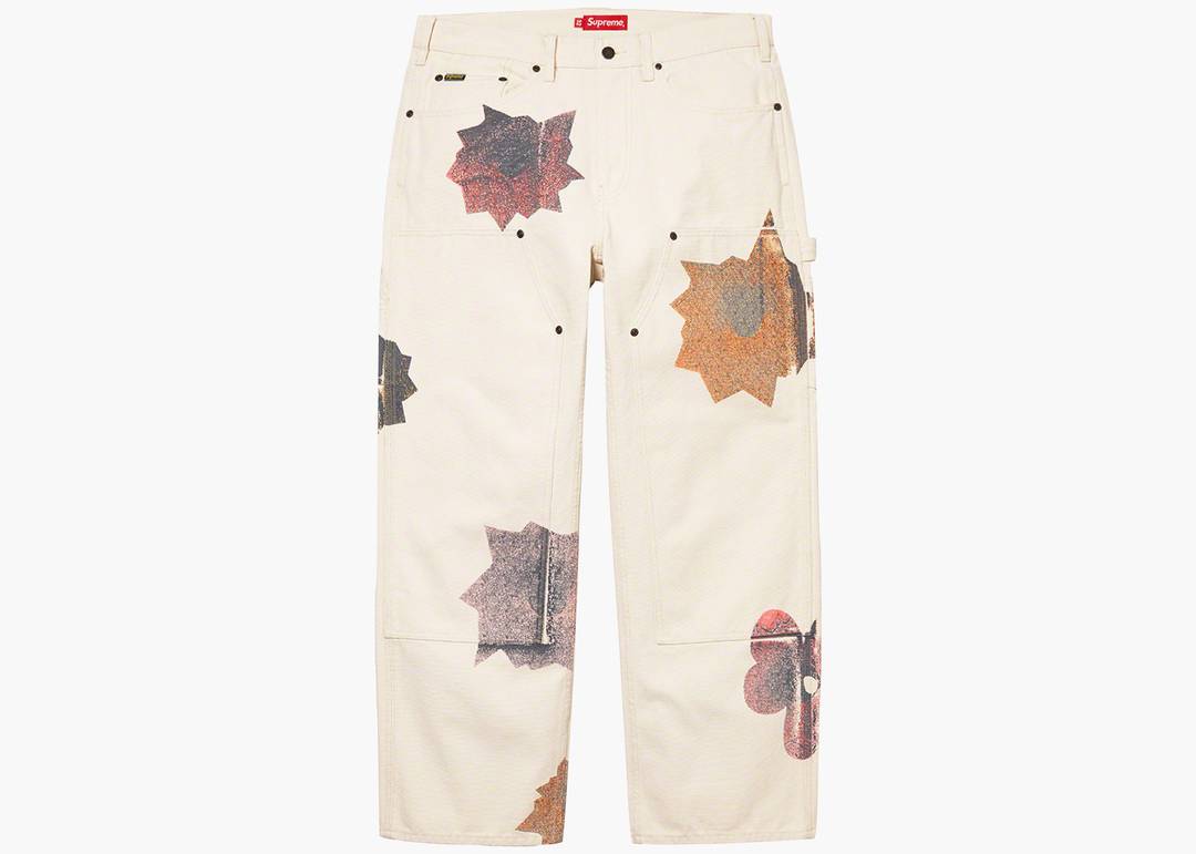 Supreme Nate Lowman Double Knee Painter Pant Natural | Hype Clothinga