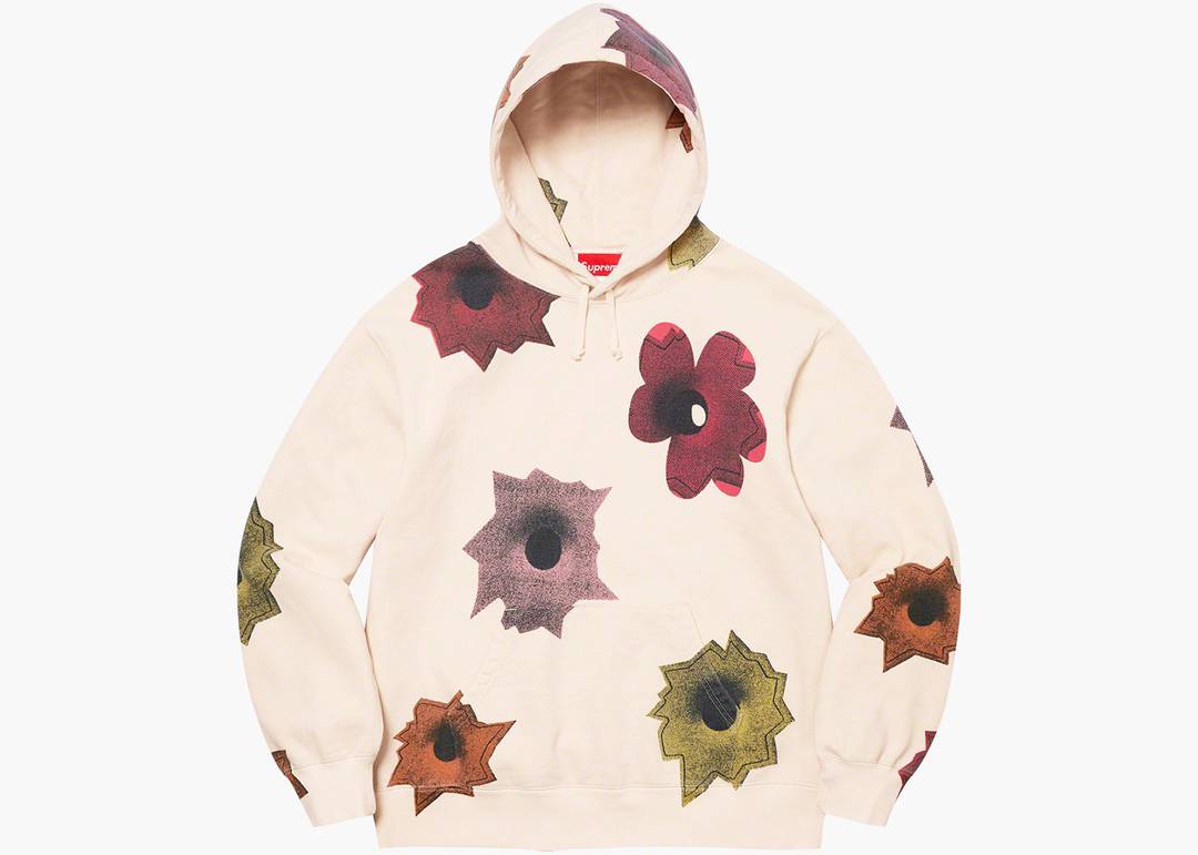 Supreme Nate Lowman Hooded Sweatshirt Natural   Hype Clothinga